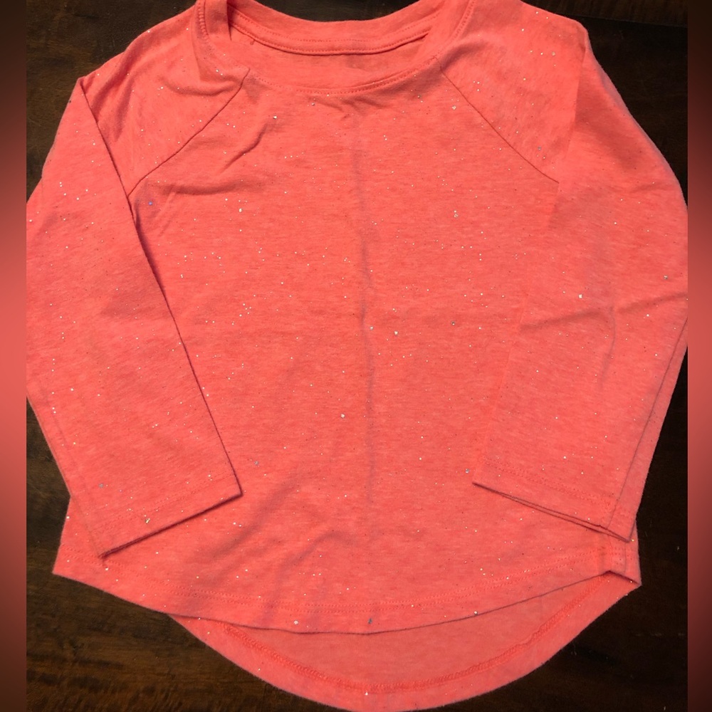 Cat & Jack long sleeve sparkly tshirt.